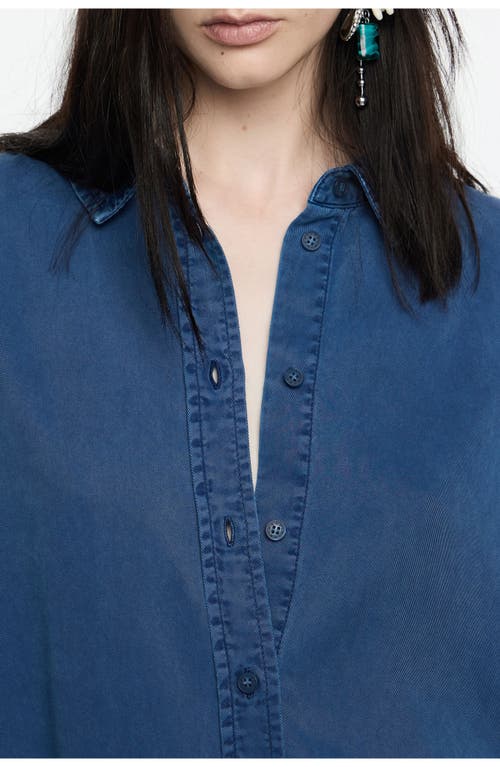 Bimba Y Lola Denim Shirt In Blue