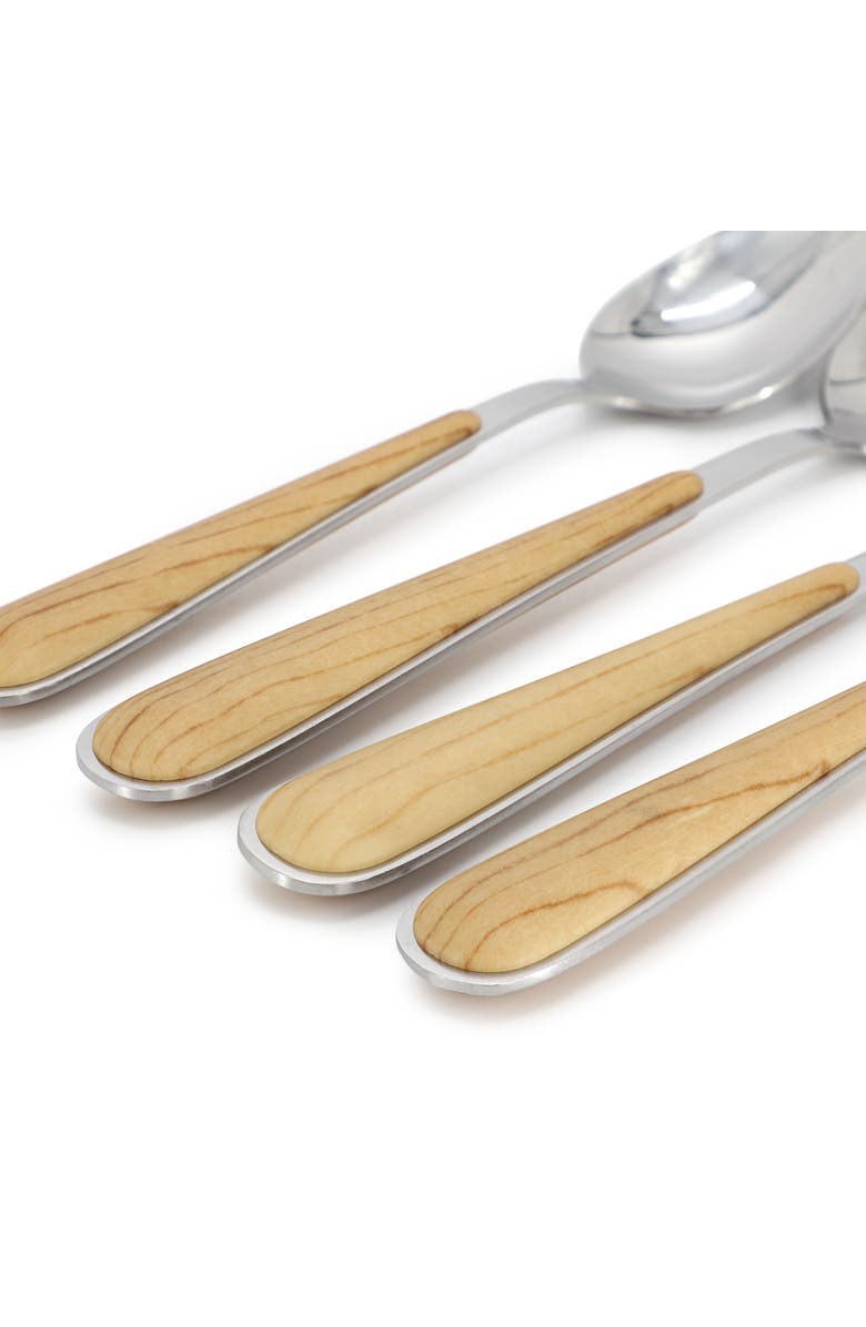 Gibson Home 16 Piece Langhorne Stainless Steel Flatware Set, Alternate, color, Metallic Silver