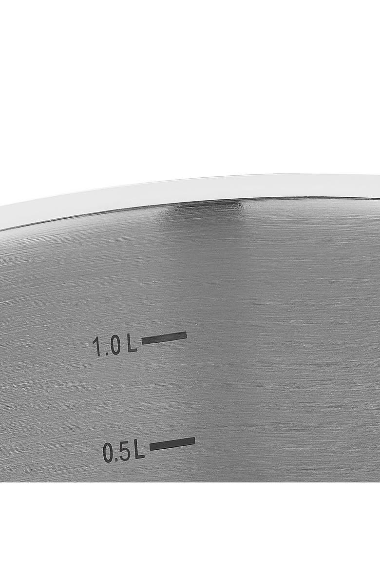 Korkmaz Proline Professional Series 1.5 Liter Stainless Steel Low Casserole with Lid, Alternate, color, Metallic Silver