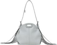 maje Miss M micro grained leather bag
