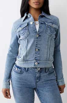 True Religion Jesse Crop Denim Jacket