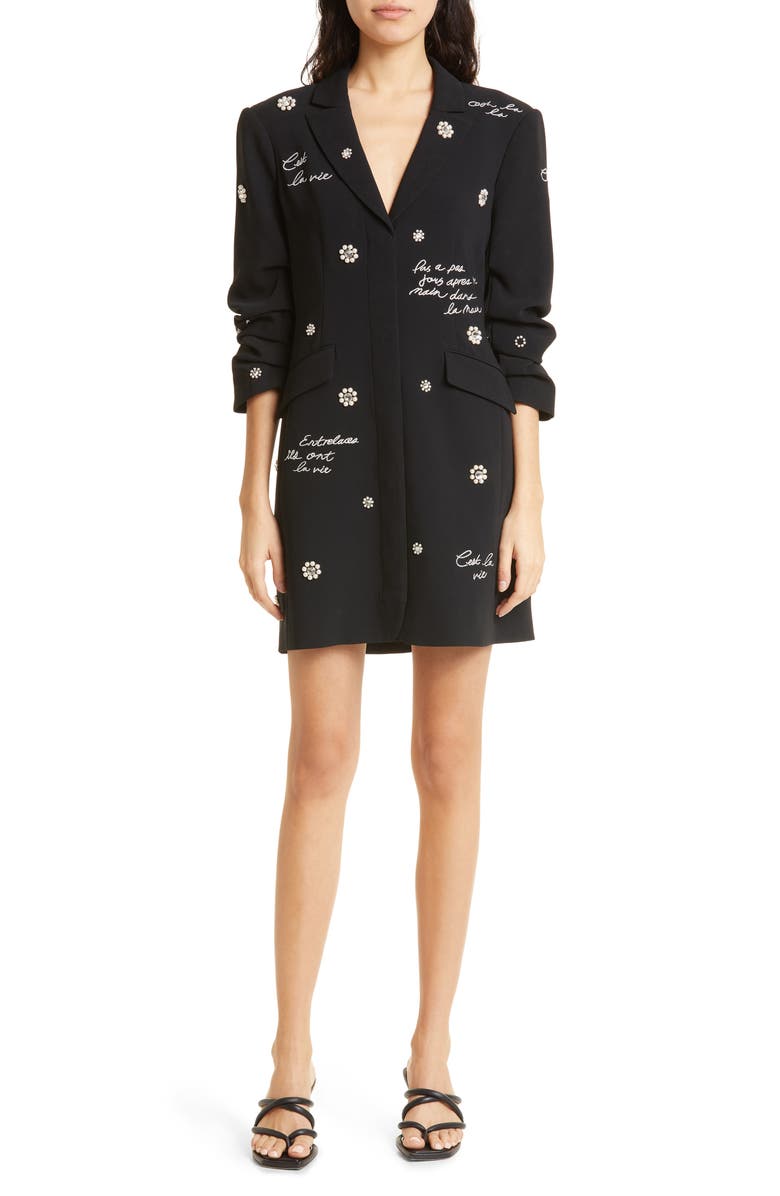 Cinq à Sept Joel Embellished Tailored Minidress, Main, color, 