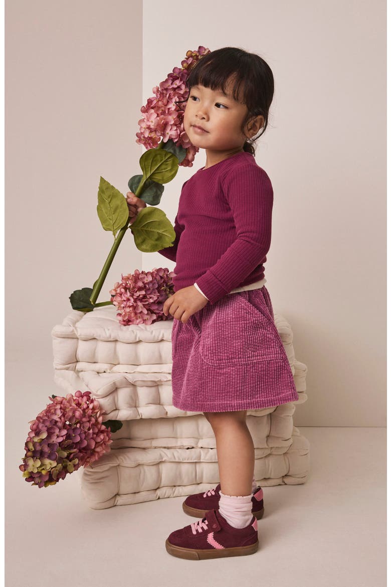 Kids' Jumbo Corduroy Skirt, Alternate, color, PINK