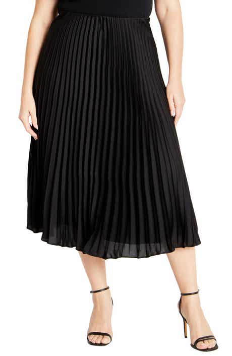 Selena Pleated Midi Skirt