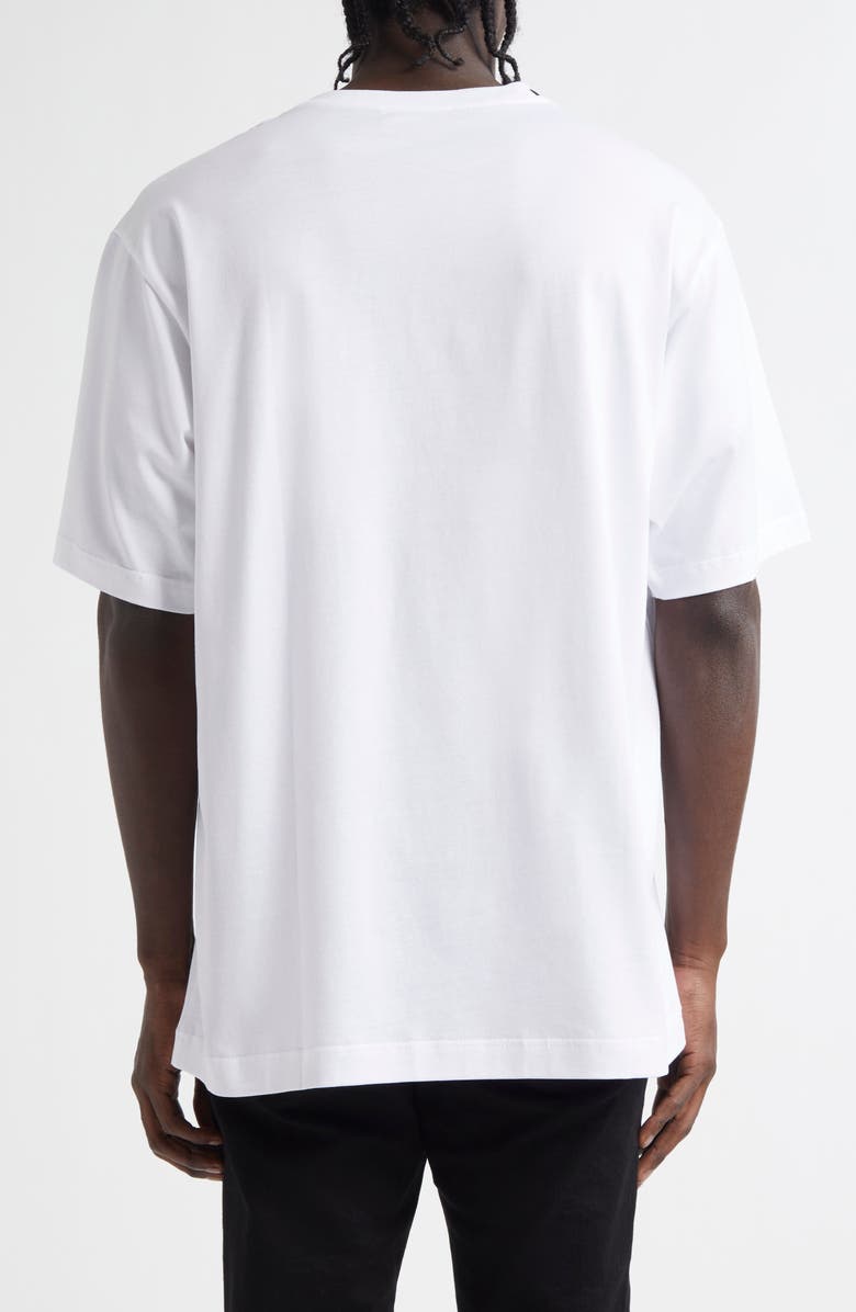 Dolce&Gabbana Cotton Logo Graphic T-Shirt, Alternate, color, W0800 Bianco Ottico