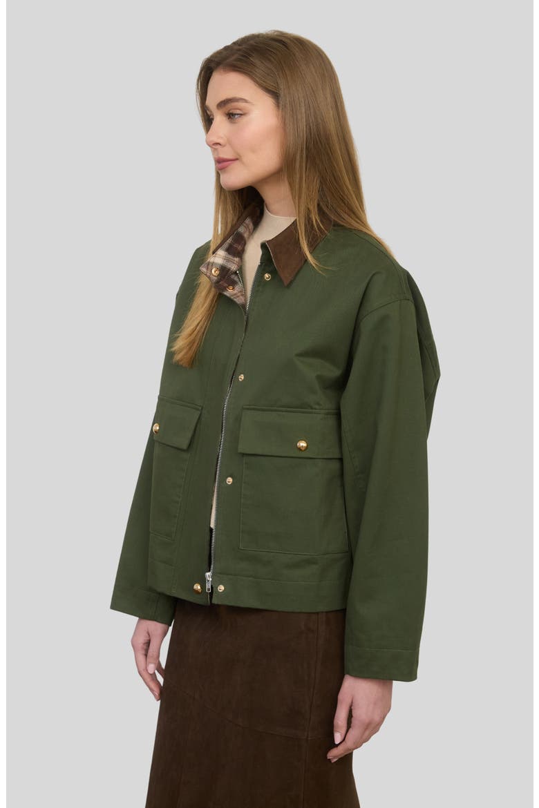 Cotton Utility Jacket, Alternate, color, OLIVE