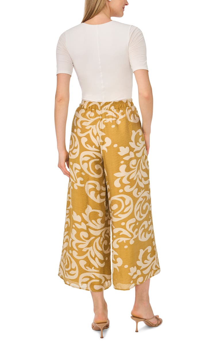 Halogen<sup>®</sup> Print Wide Leg Crop Pants, Alternate, color, Potting Soil Batik