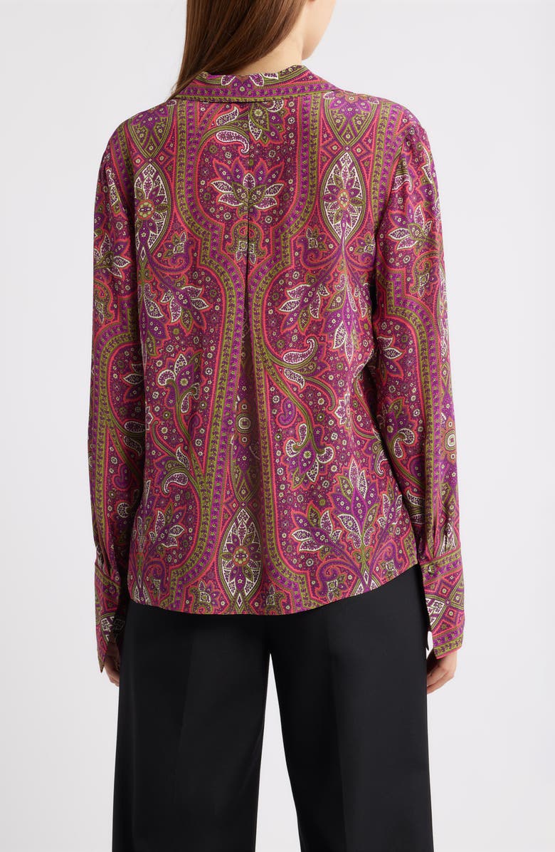 KOBI HALPERIN Sawyer Paisley Print Woven Shirt, Alternate, color, Poppy Multi