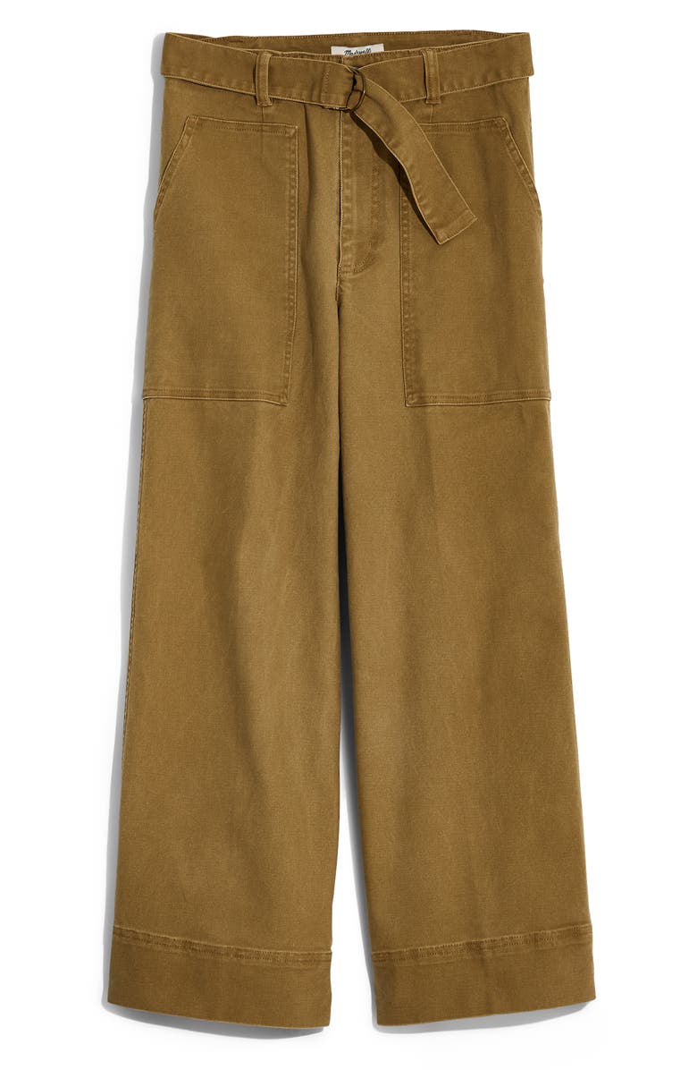 Madewell Utility Crop Wide Leg Pants, Alternate, color,
