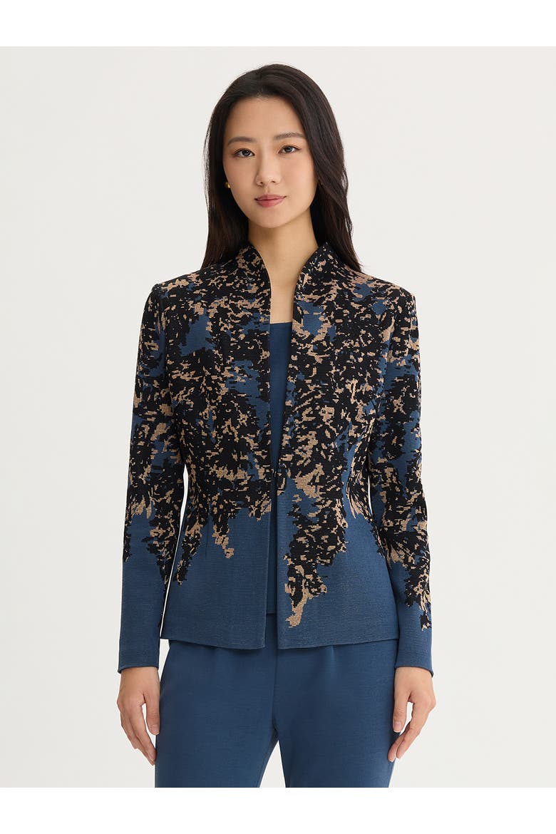 Tailored Speckled Lurex Knit Jacket, Main, color, Stardust/Charmeuse/Gold Lurex