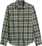 Treasure & Bond Plaid Flannel Button-Up Shirt