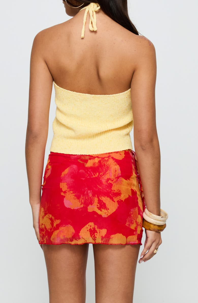 Princess Polly Liloha Floral Mesh Miniskirt, Alternate, color,