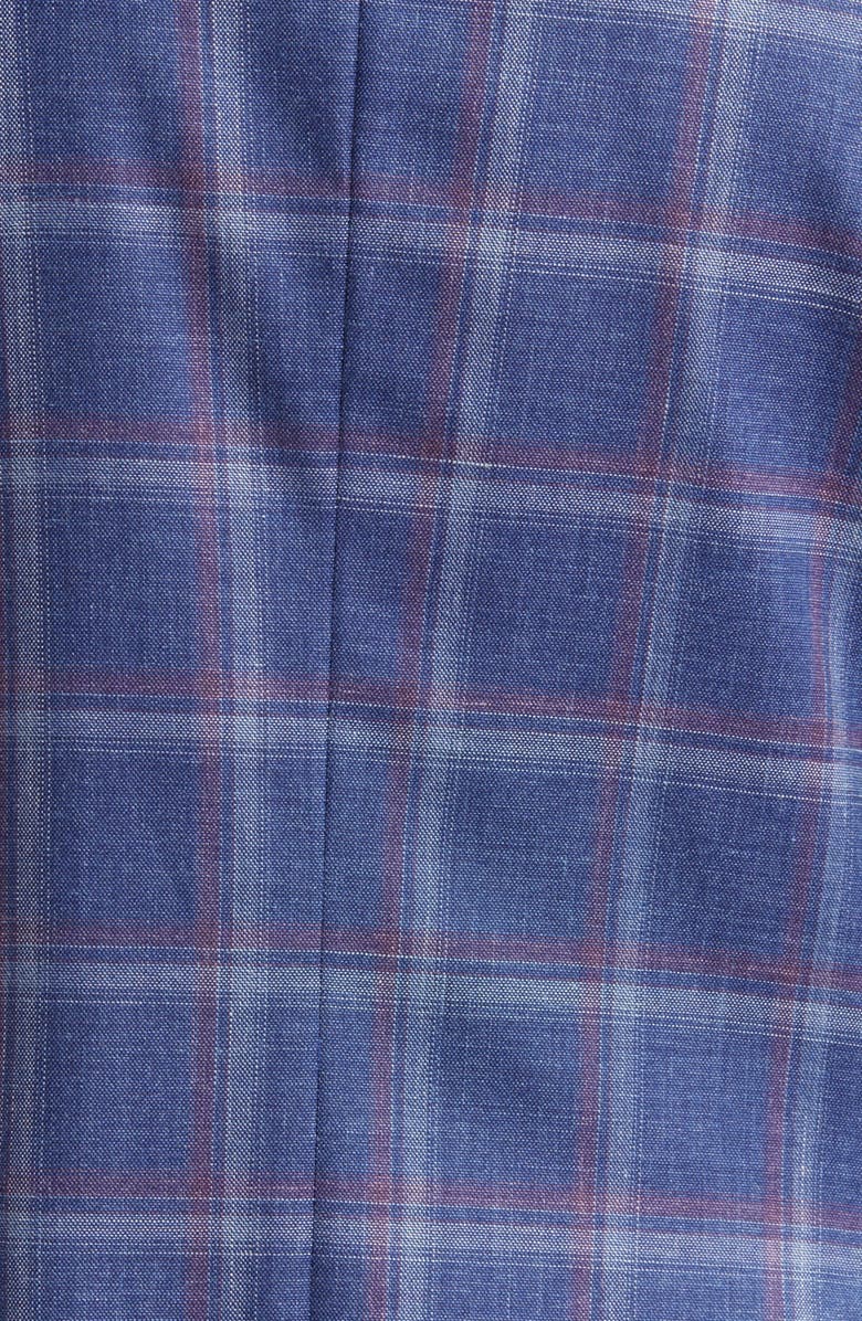 Peter Millar Tailored Fit Plaid Wool, Silk & Linen Blend Sport Coat, Alternate, color, 