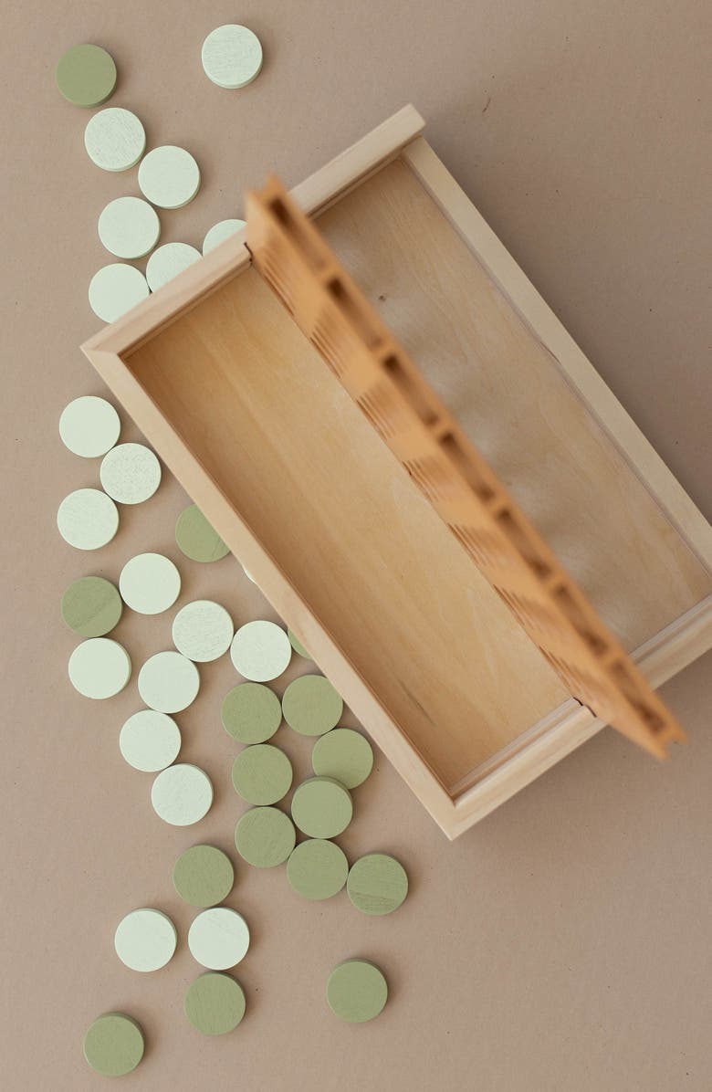 BROOKLYN NEUTRAL Wooden Four in a Row, Alternate, color, Beige