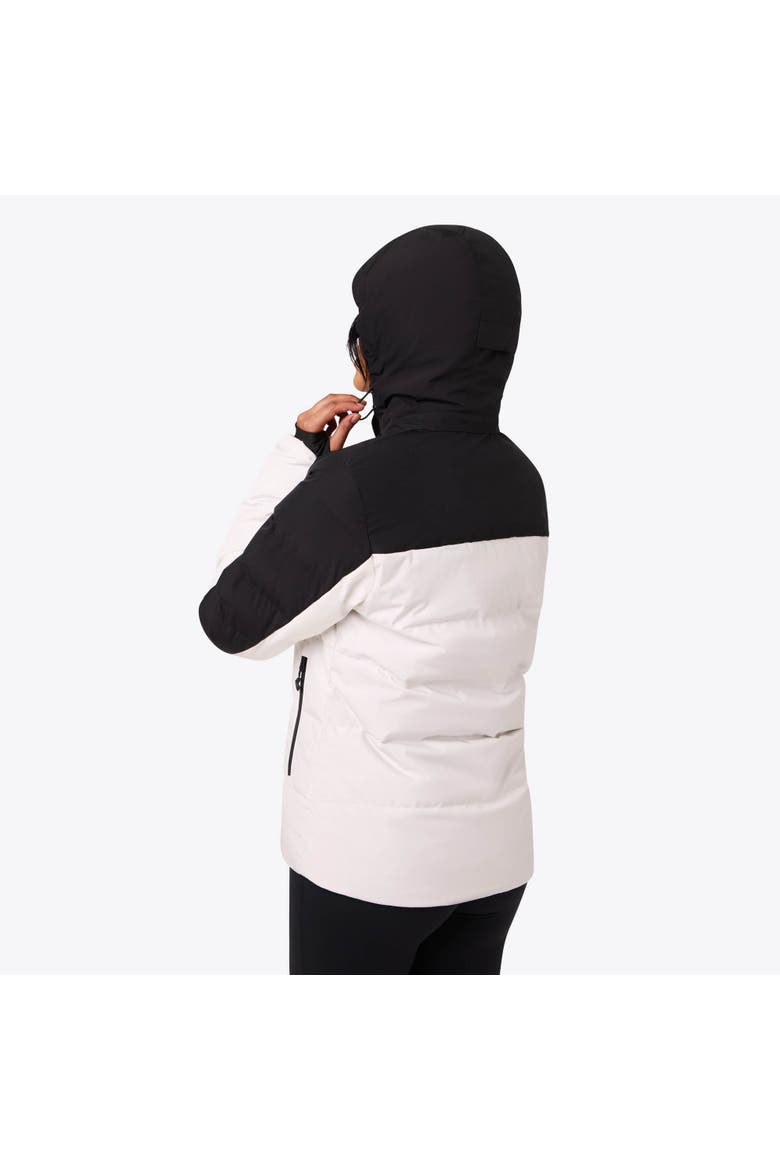 Crest 2.0 Women's Natural Down Heated Jacket, Alternate, color, Black/White