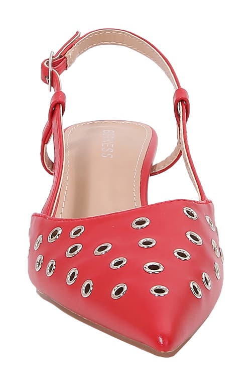 BERNESS BERNESS ADELINE GROMMET POINTED TOE SLINGBACK PUMP 