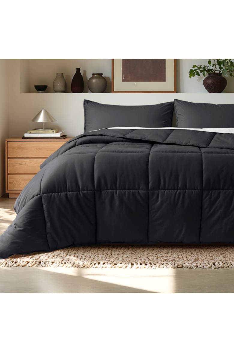 All-Season Comforter Set - Oversized King, Alternate, color, Black