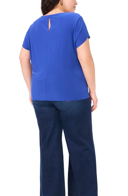 Vince Camuto V-neck Dolman Sleeve Top In Deep Blue