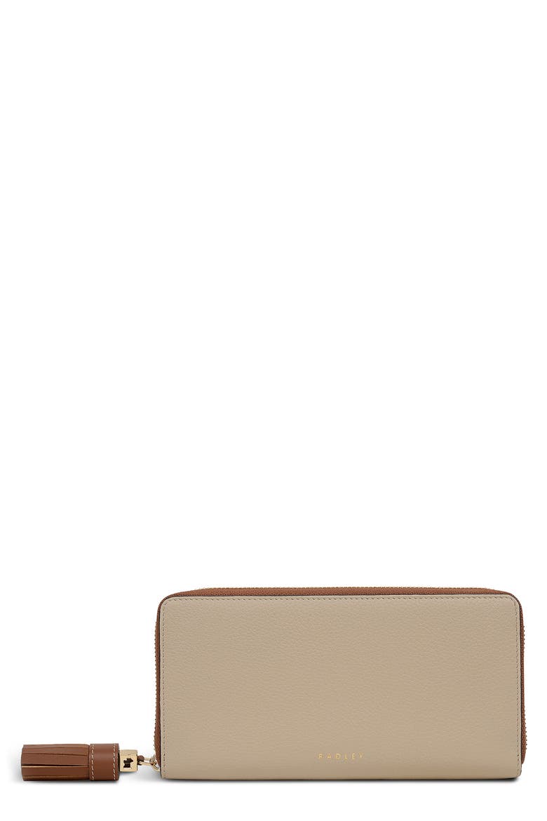 Large Noble Alley Leather Wallet, Main, color, PORCINI