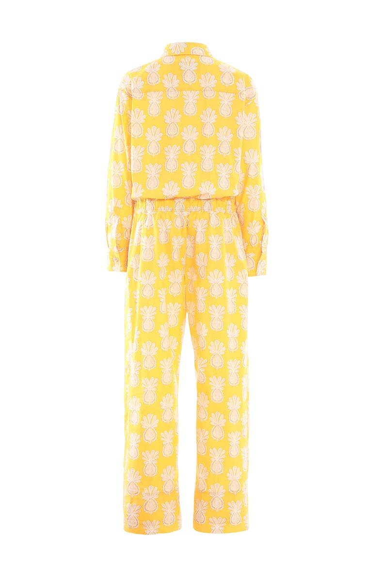 La DoubleJ Aviator Jumpsuit Pineapple Sunflower Yellow, Alternate, color,