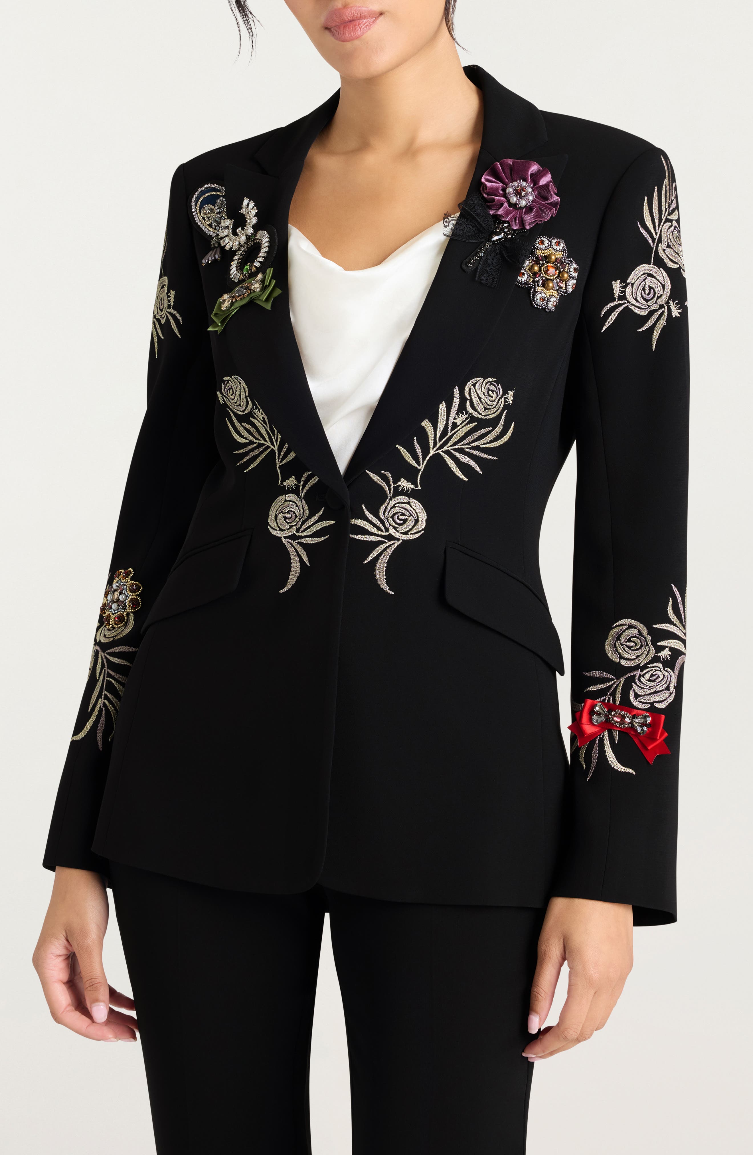Heritage Rose Embroidery Cheyenne Blazer