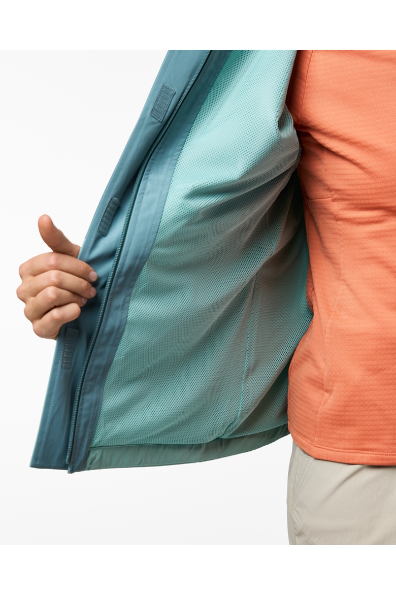 Rayu Rain Jacket - Women's, Alternate, color, Everglade and Tide Pool