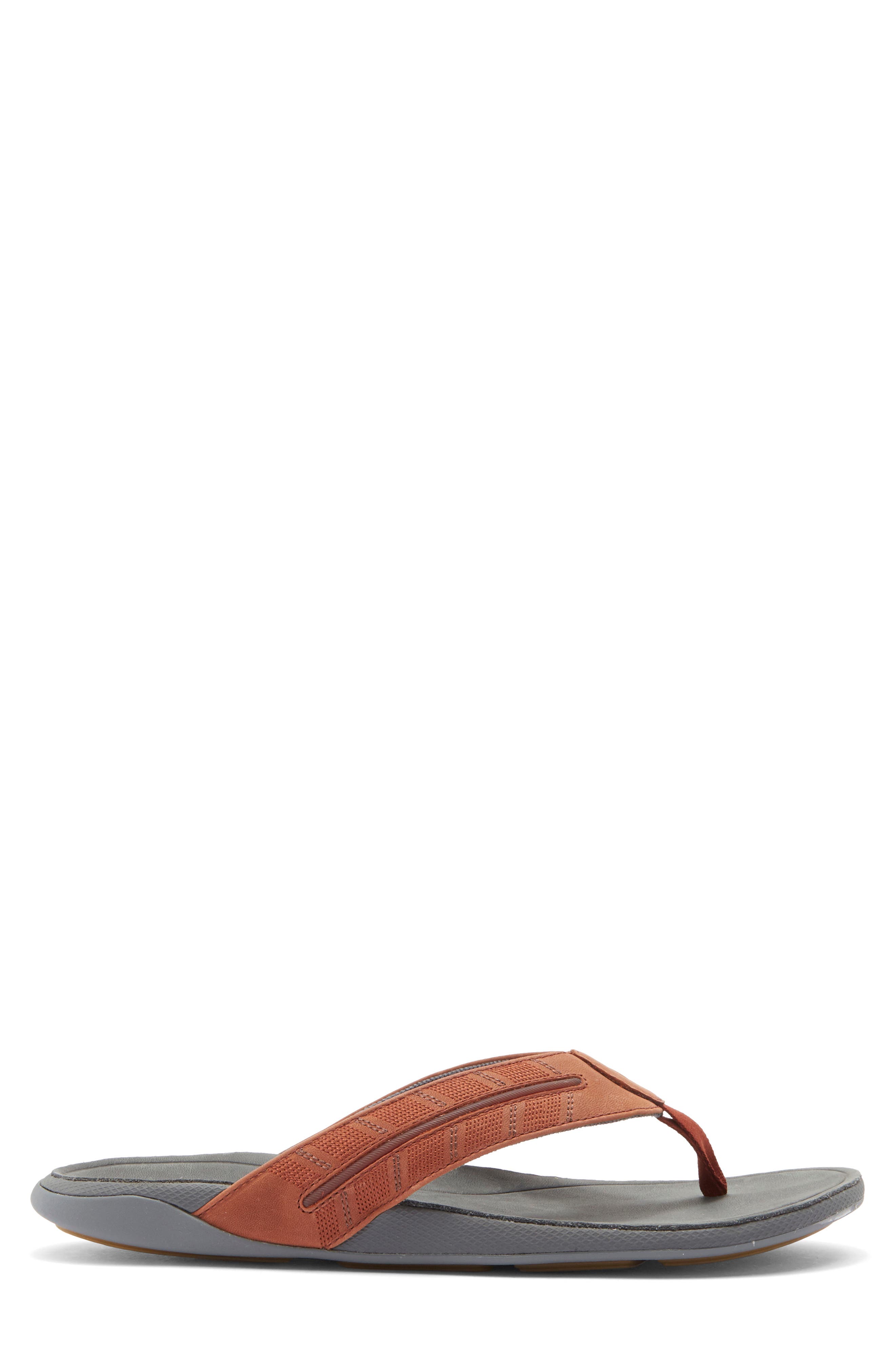 Tuahine Waterproof Flip Flop, Alternate, color, CANOE / ROCK