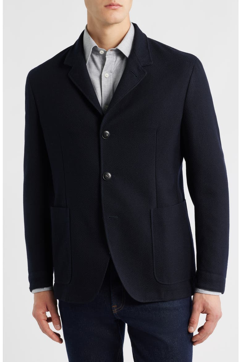 Nuvola Regular Fit Wool Blend Sport Coat, Alternate, color, NAVY