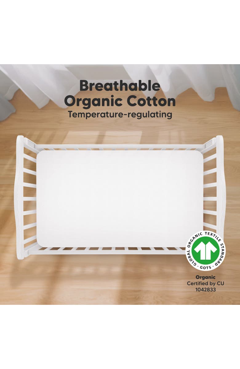 KeaBabies Soothe Fitted Crib Sheet, Alternate, color, Cloud