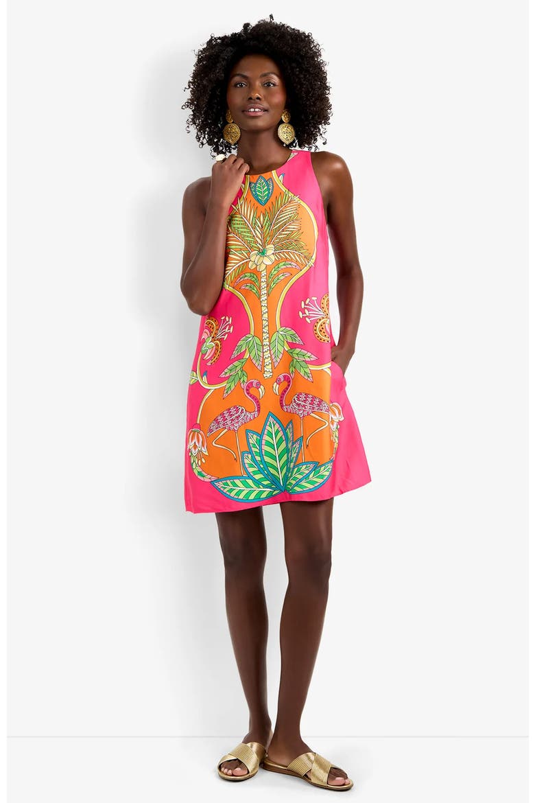 Loveage Dress, Main, color, Tiger Lily Tango