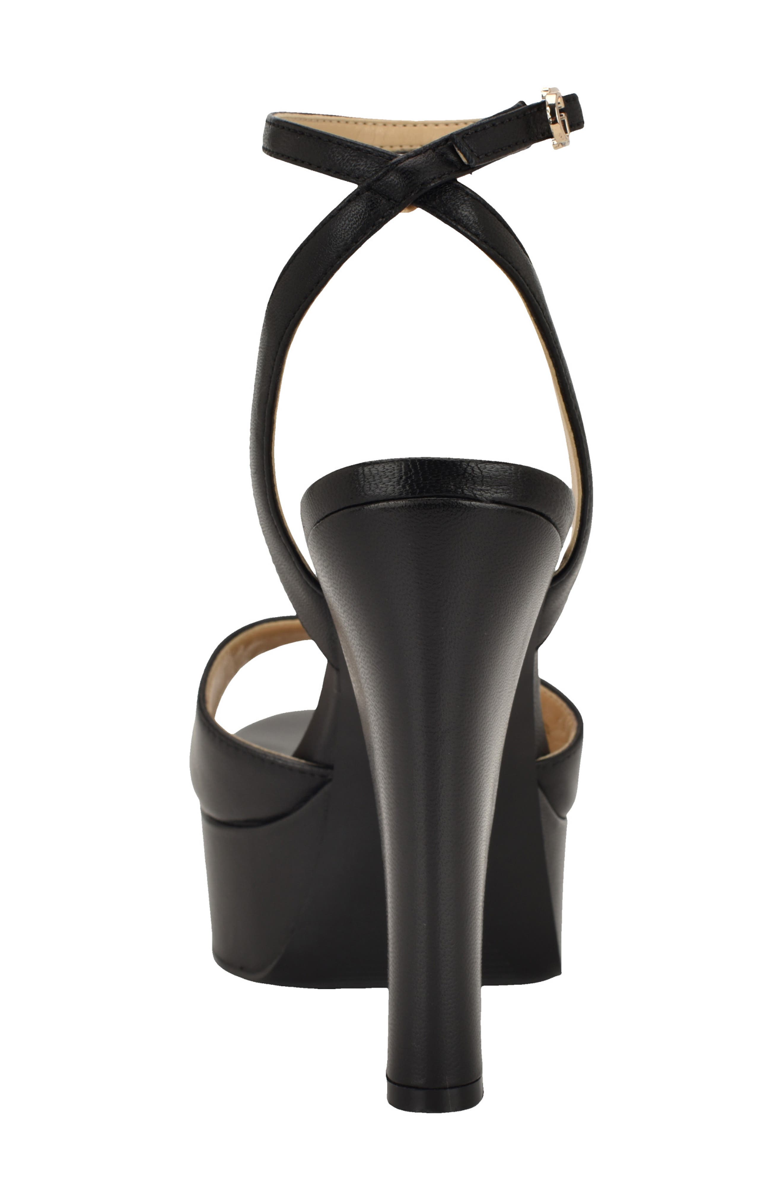 GUESS Hitten Ankle Strap Platform Sandal, Alternate, color, Black