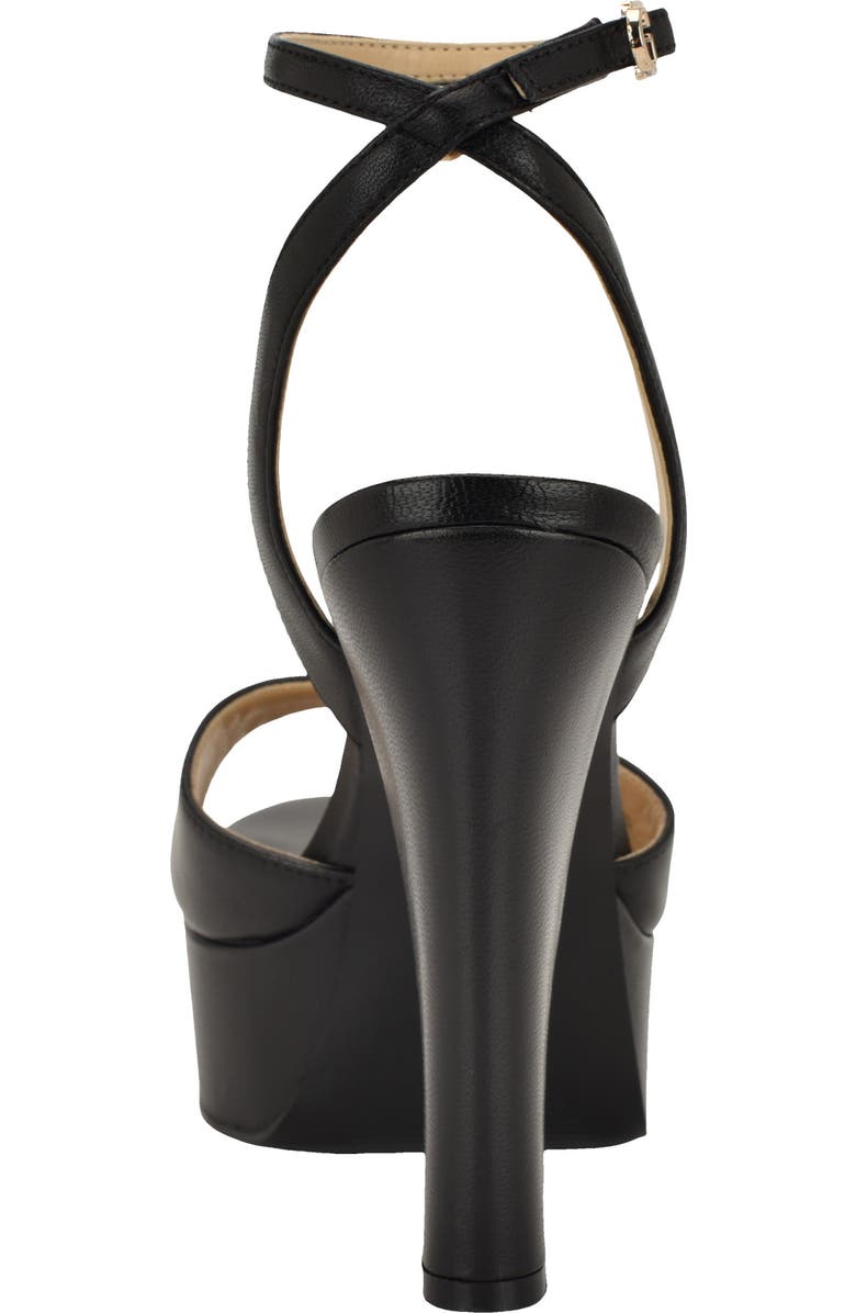 GUESS Hitten Ankle Strap Platform Sandal, Alternate, color, Black