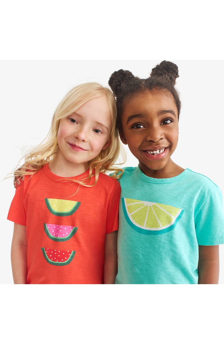 Primary Kids Citrus Tee, Alternate, color, Seahorse Citrus Slice