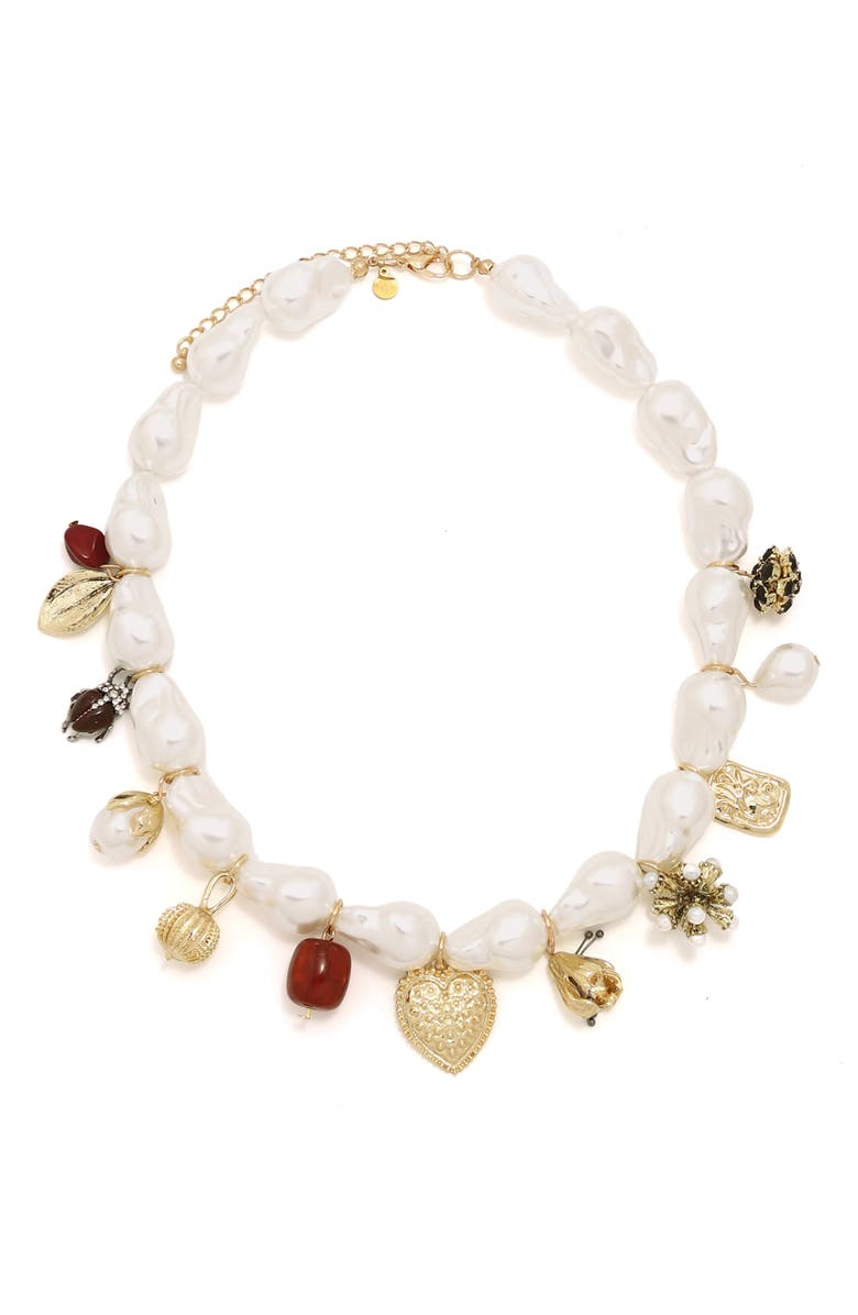 Petit Moments Bolinas Charm Necklace, Main, color, Multi