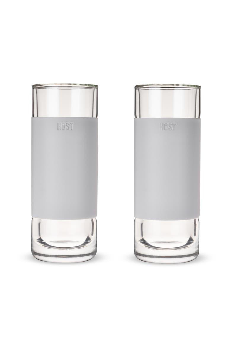 Glass FREEZE Highball Cooling Cups Set of 2, Alternate, color, Gray