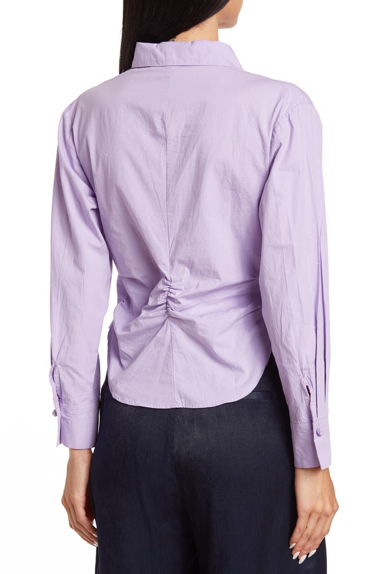 High-Low Long Sleeve Top, Alternate, color, PURPLE