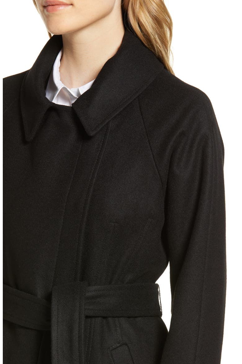 Wool Blend Trench Coat, Alternate, color, BLACK