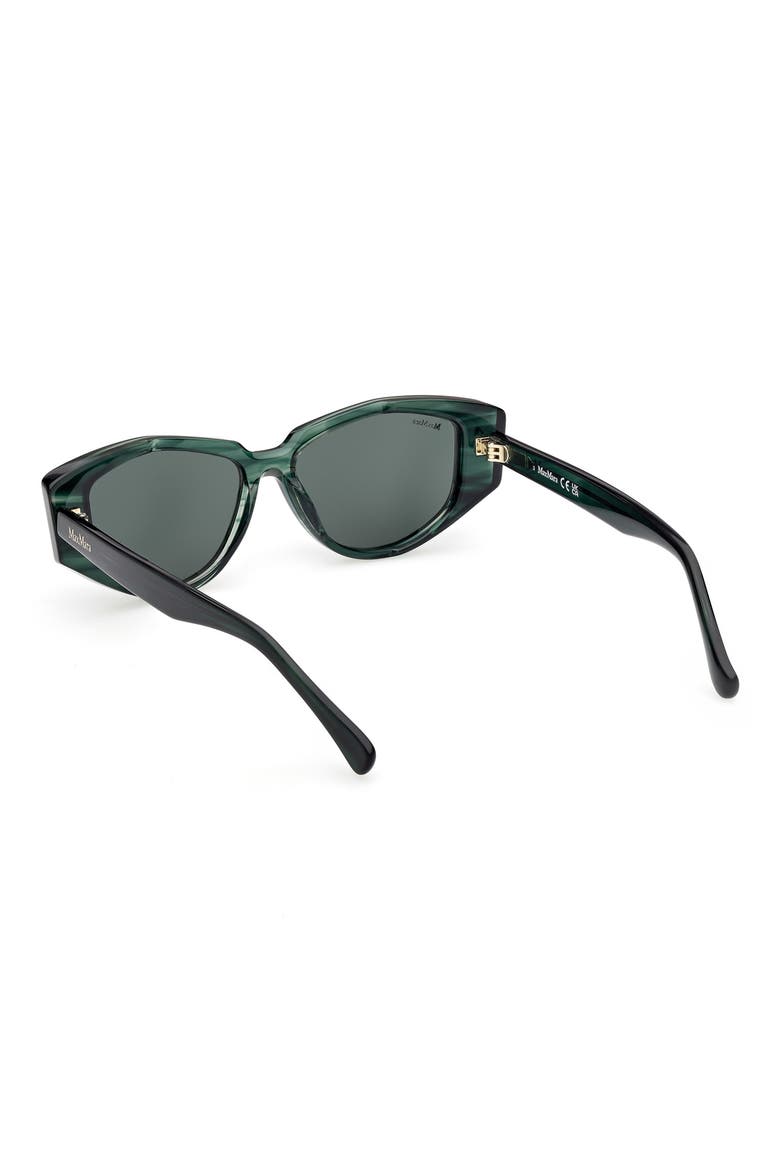 Lee 52mm Round Sunglasses, Alternate, color, STRIPED EMERALD/ GOLD/ EMERALD