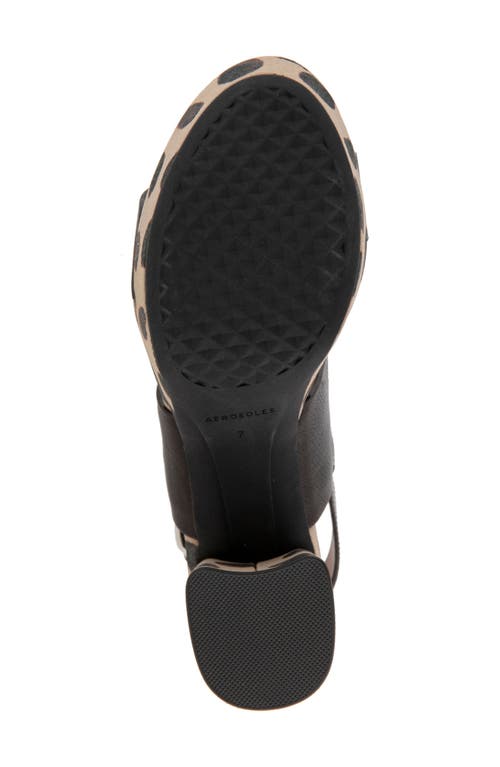 Aerosoles Camera Platform Sandal In Java Spotted Print Leather
