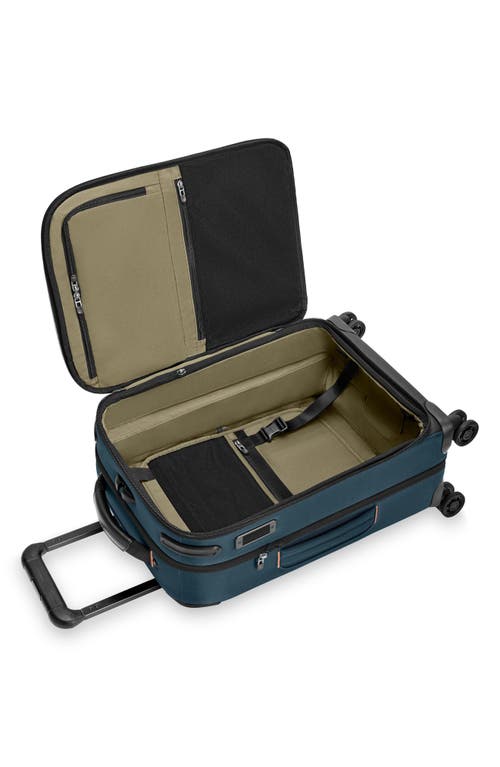 Briggs & Riley Zdx Global 21-inch Expandable Carry-on Spinner Suitcase In Blue