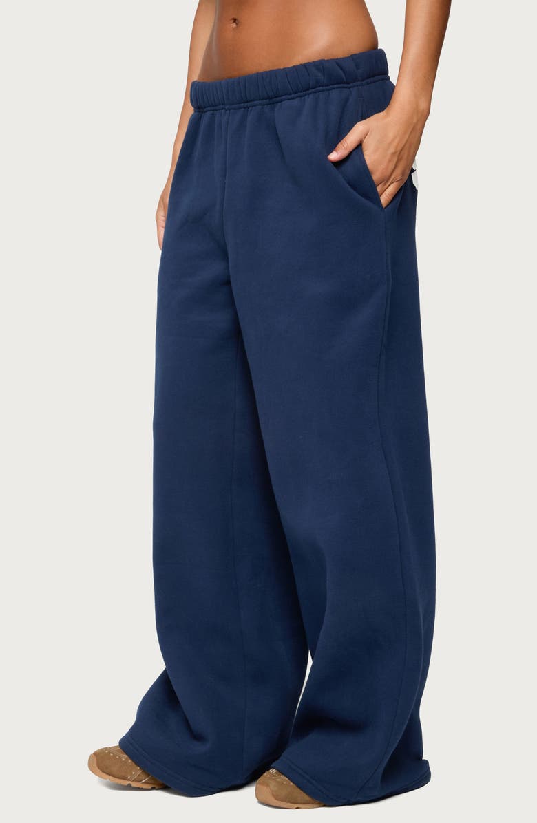EDIKTED Senior Straight Leg Pants, Alternate, color, Navy