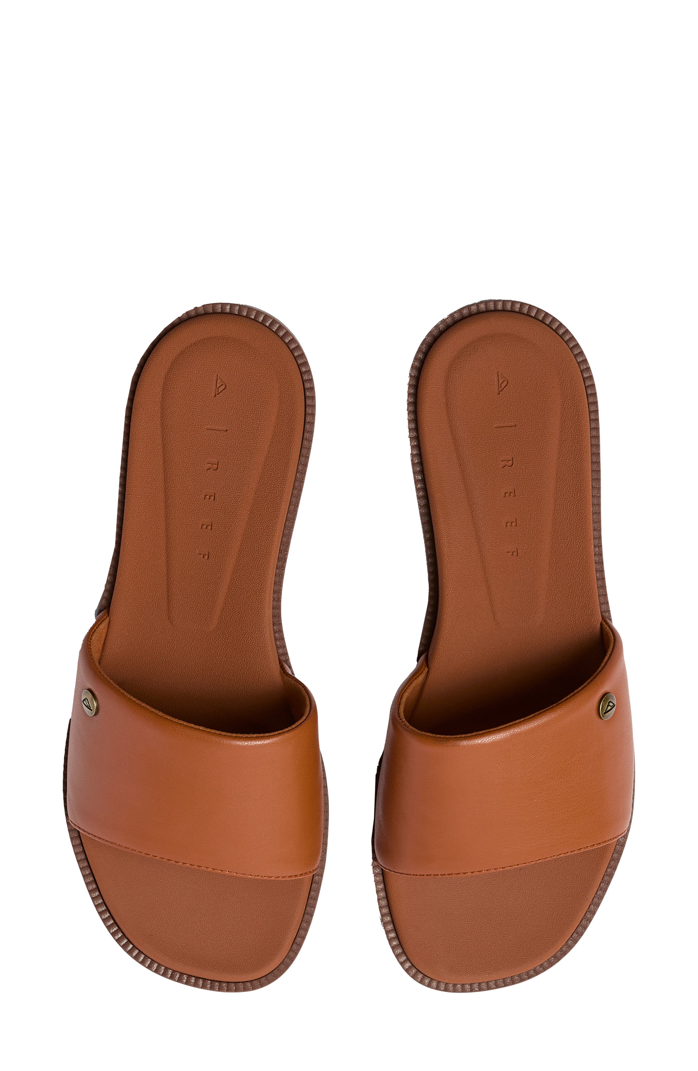 Cushion Sunny Slide Sandal, Alternate, color, COCOA