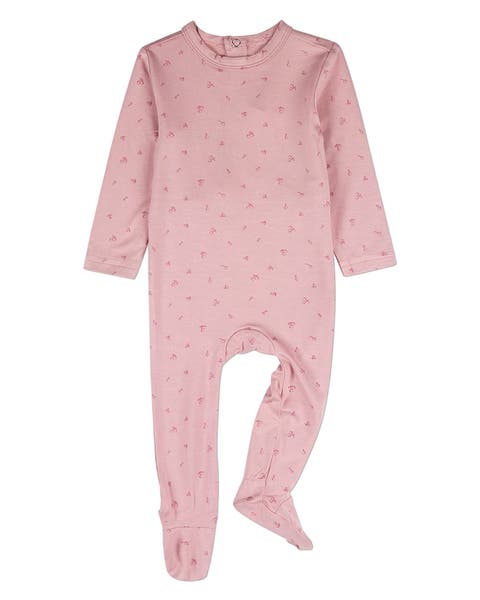 Baby Delightful Cherries Back-Snap Footie