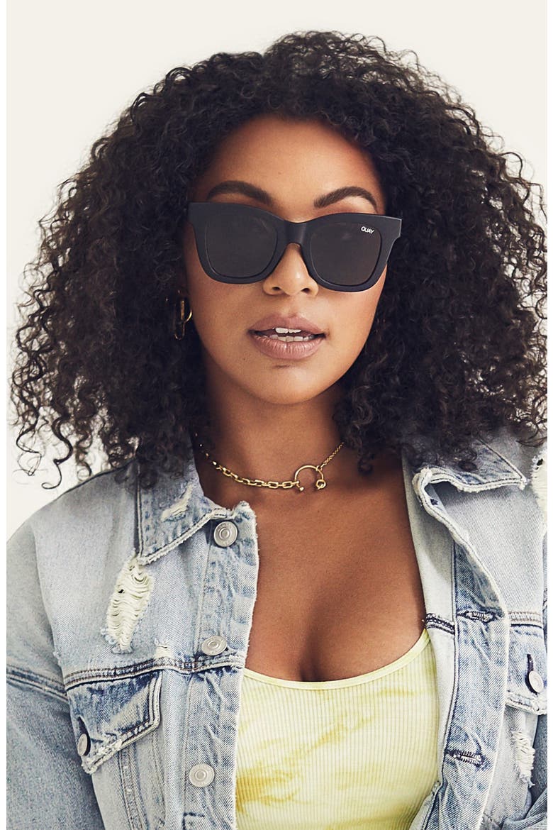 After Hours 51mm Square Sunglasses, Alternate, color, BLACK SMOKE