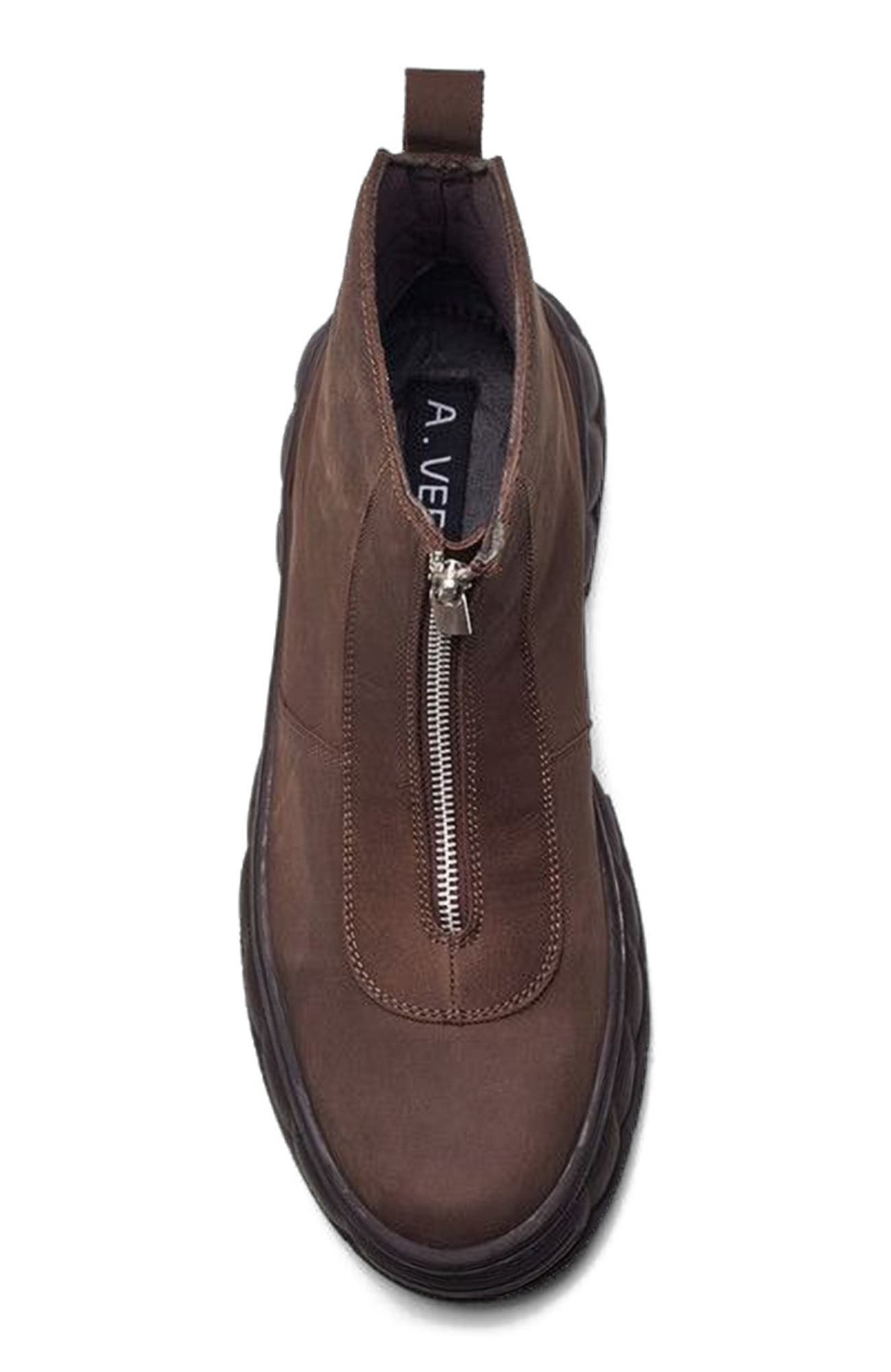 A. Veer Vanta Zipper Boot, Alternate, color, Brown Nubuck