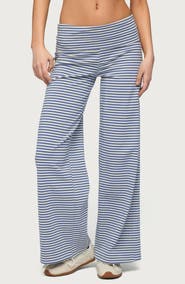 EDIKTED Lilah Stripe Wide Leg Pants
