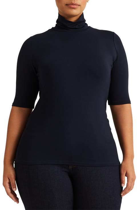 Scrunch Neck Top (Plus)