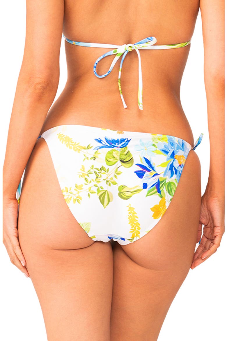 Embroidered Tie Side Bikini Bottoms, Alternate, color, BLUEBELL