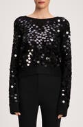 Cinq à Sept Briana Paillette Pullover Sweater
