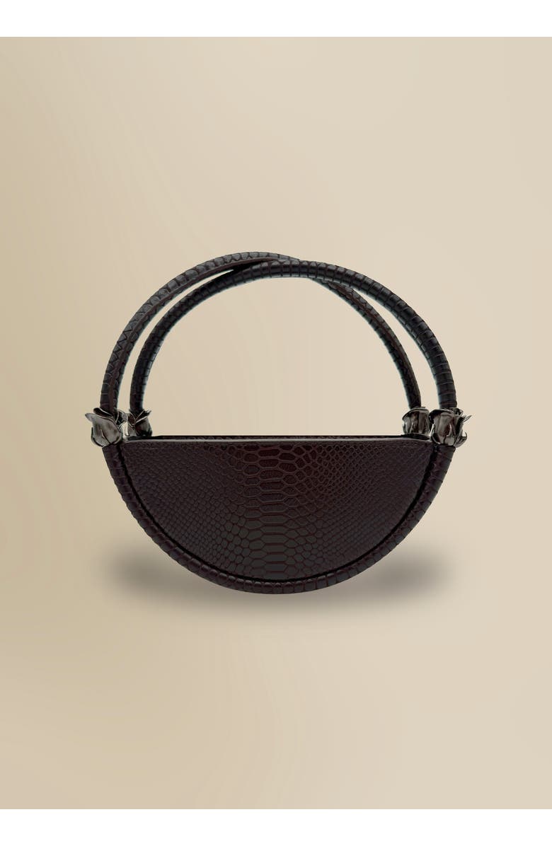 Contessa Mills World Bag Petite Elegant Structured Italian Leather Handbag, Main, color, Black